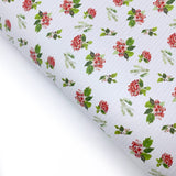 Festive Floral Stripe Premium Faux Leather Fabric Sheets