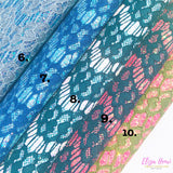 Elegant Lace Glitter Fabrics