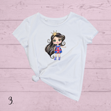 Union Jack Girls DTF Full Colour Iron on T Shirt Transfers