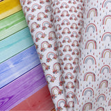 Crayon Rainbow Wood Canvas Photography Background