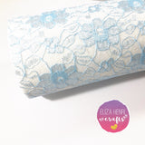 Coloured Lace on White Wool Blend Felt - Eliza Henri