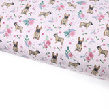Fawn Frenchies Lux Premium Canvas Bow Fabrics