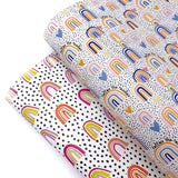 Follow the Spotty Rainbow Premium Faux Leather Fabric Sheets