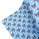 Boy Blue Frenchies Premium Faux Leather Fabric Sheets