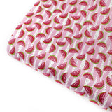 Watermelon Slice Premium Faux Leather Fabric Sheets