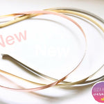 Beautiful Metal Headbands 3 mm, 5 mm & 7 mm - Eliza Henri Craft Supply