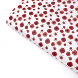 Scattered Poppies Premium Faux Leather Fabric Sheets