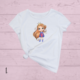 Union Jack Girls DTF Full Colour Iron on T Shirt Transfers