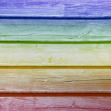 Rainbow Wash Wood Canvas Photography Background