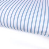 Blue Candy Stripe Lux Premium Printed Bow Fabric