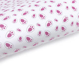 Bunny Paws Pink Lux Premium Printed Bow Fabrics