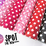 Polka Dot Chunky Glitter Fabric Collection - Eliza Henri Craft Supply