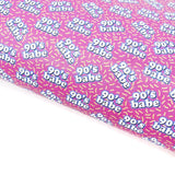 90s Babe Lux Premium Printed Bow Fabric