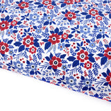 Patriotic Florals Lux Premium Printed Bow Fabric