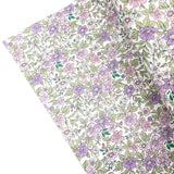 Ditsy Lavender Garden Premium Faux Leather Fabric Sheets