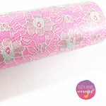 Colour Contrast Lace Wool Blend Fabric Felt - Eliza Henri