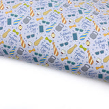Happy Fathers Day Lux Premium Canvas Bow Fabrics