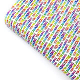 You’re Amazing premium Faux Leather Fabric Sheets