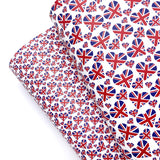union jack hearts faux leather