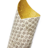 Royal Crowns Double Sided Printed Glitter Canvas & Velvet Fabric