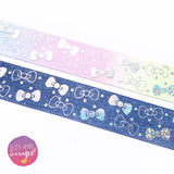 New Holographic Bow Grosgrain Ribbon 25mm