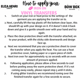 Exclusive Mini Candy Hearts HTV Bow Transfers