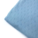 Blue Knitted Pointelle Jersey Fabric