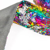 Rainbow Sequin Reversible Ribbon 3''