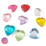 Sparkle Diamond Heart Charm Embellishments - Eliza Henri Craft Supply