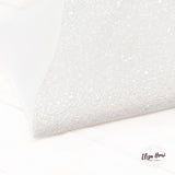 Fresh Cotton White Lux Premium Chunky Glitter Fabric