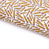 School Pencils Lux Premium Printed Bow Fabric
