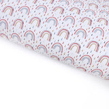 Pretty Little Floral Raindrops Lux Premium Printed Bow Fabric