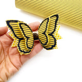 2-in-1 Bow Toppers & Tails- Bumblebee Butterfly Bow Felties