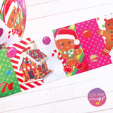 Gingerbread Stripe Grosgrain Ribbon 1'', 2'' or 3''