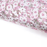 Dusky Delicate Roses Lux Premium Printed Bow Fabric