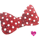 Polka Dot Chunky Glitter Fabric Collection - Eliza Henri Craft Supply