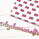 Big Red Bus Artisan Fabric Felt