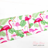 Flamingo Tropics Grosgrain Ribbon 2'' or 3''