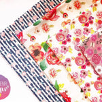 The Mod Floral Collection- Luxury Artisan Fabric Felts - Eliza Henri Craft Supply