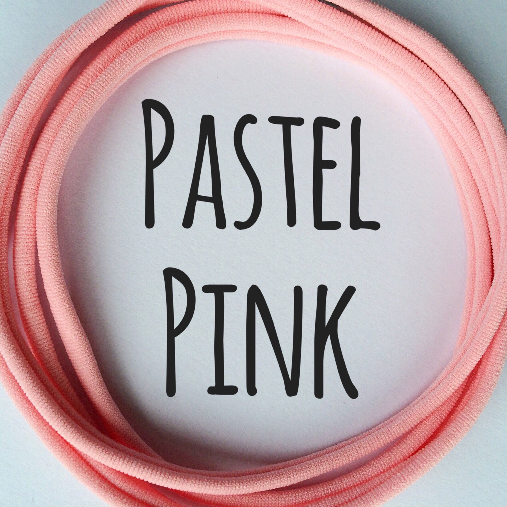 Skinny Nylon Headbands- Dainties- Pastel Pink - Eliza Henri Craft Supply