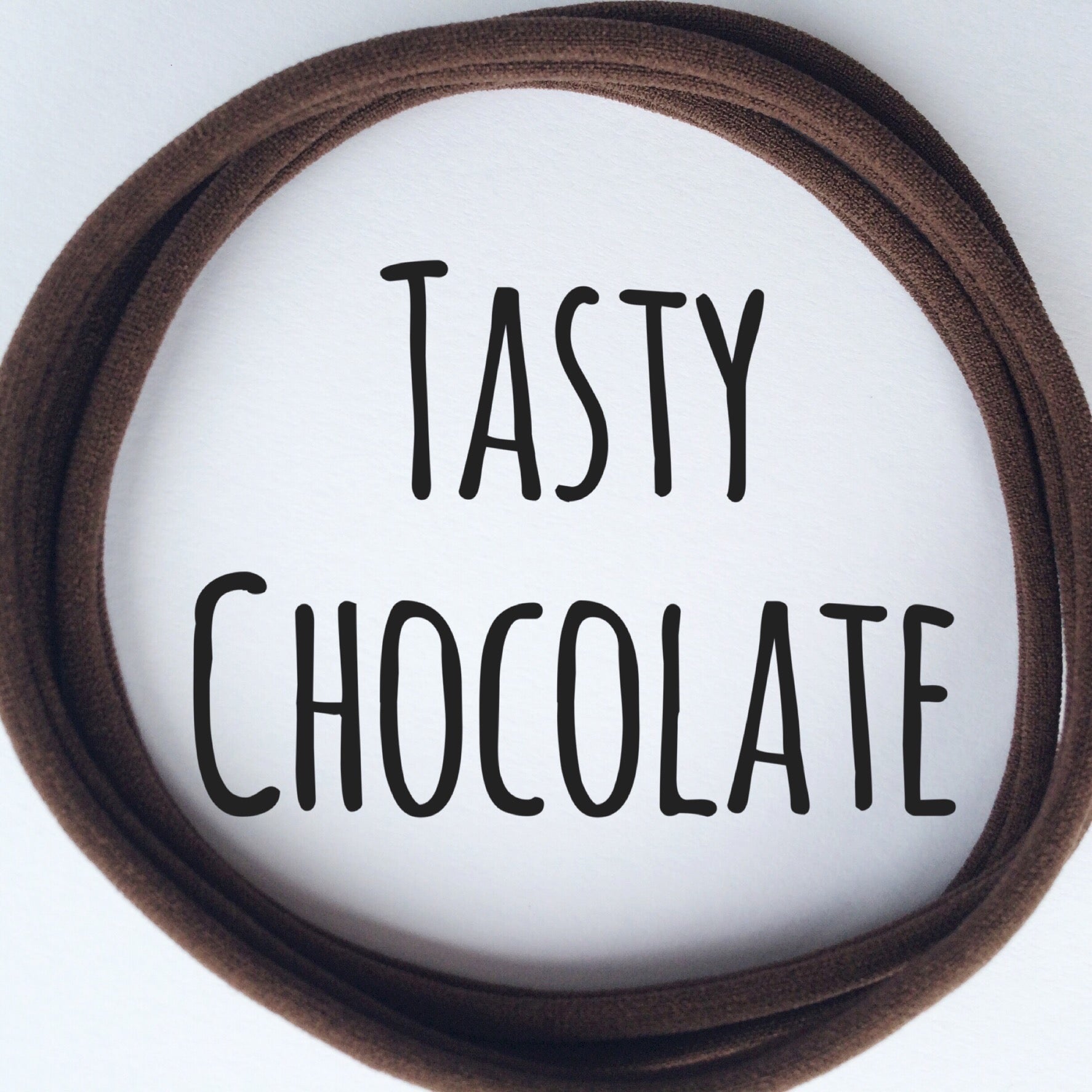 Skinny Nylon Headbands- Dainties- Tasty Chocolate - Eliza Henri Craft Supply