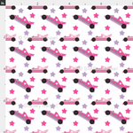 Girly Race Cars Artisan Fabric Felt - Eliza Henri Craft Supply